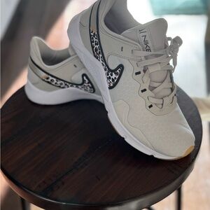 Nike White and Black Athletic Shoes